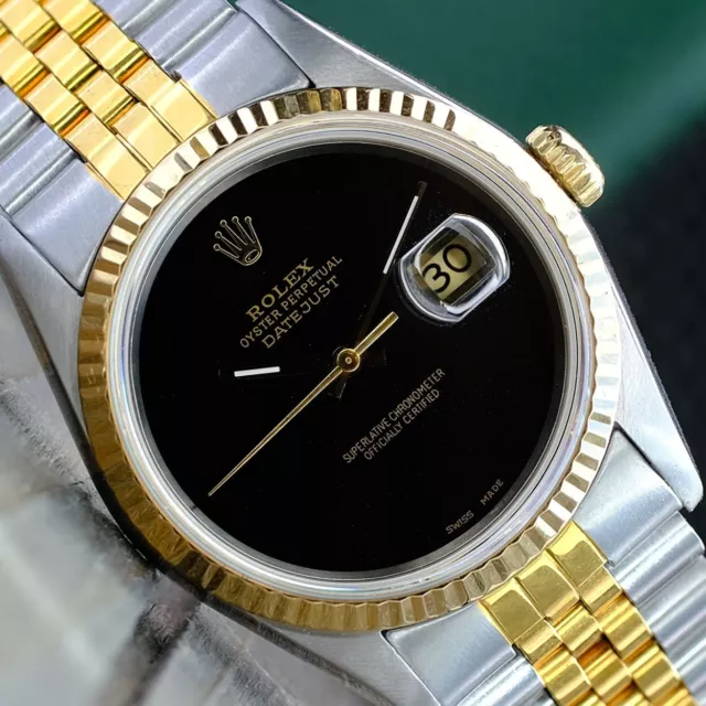 Rolex datejust hotsell oro quadrante nero