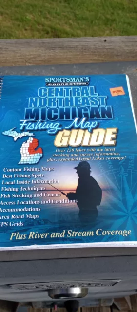 Central Northern  Michigan Fishing Map Guide by Sportsman's Connection