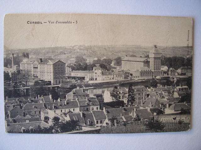 CPA  - ( 91 - Essonne )  -  Corbeil  -  Vue d'Ensemble
