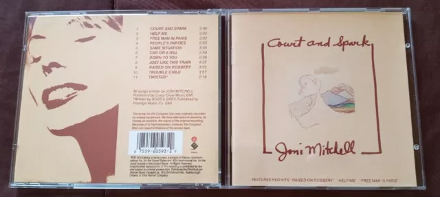 Joni Mitchell - Court And Spark -  Elektra Canada CD  (VG+)