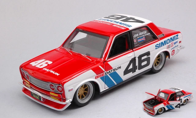 MINIATURE VOITURE AUTO 1 24 Maisto Datsun 510 Bre N.46 diecast