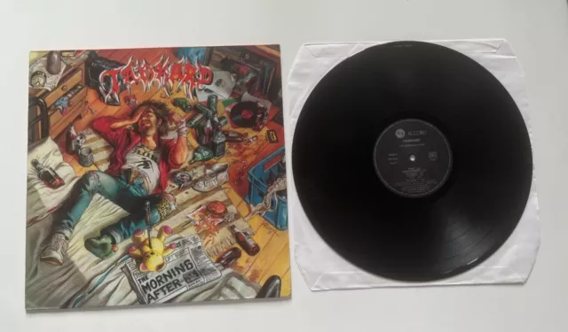 TANKARD THE MORNING AFTER LP vinyle 33t french first press trash metal 1988