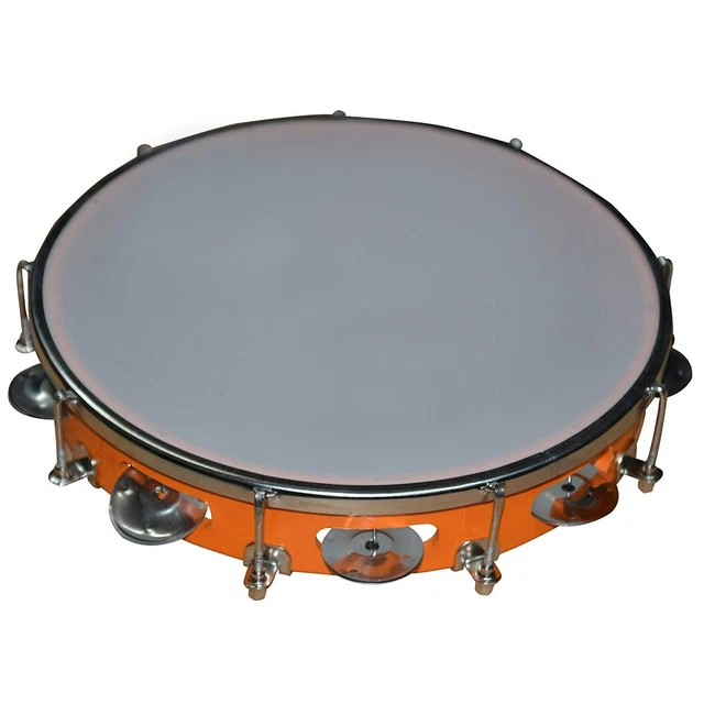 Main Sculpté Neuf Tambourine Dhapli Main Percussion Musical Instrument