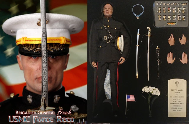 1/6 DID A80092 The Rock USMC Force Recon Brigadier General Frank