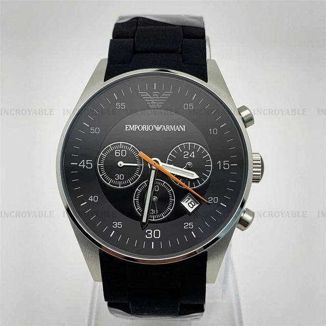 NEUF EMPORIO ARMANI AR5858 Caoutchouc en Silicone Bande Mode Montre Homme EUR 151 20 PicClick FR