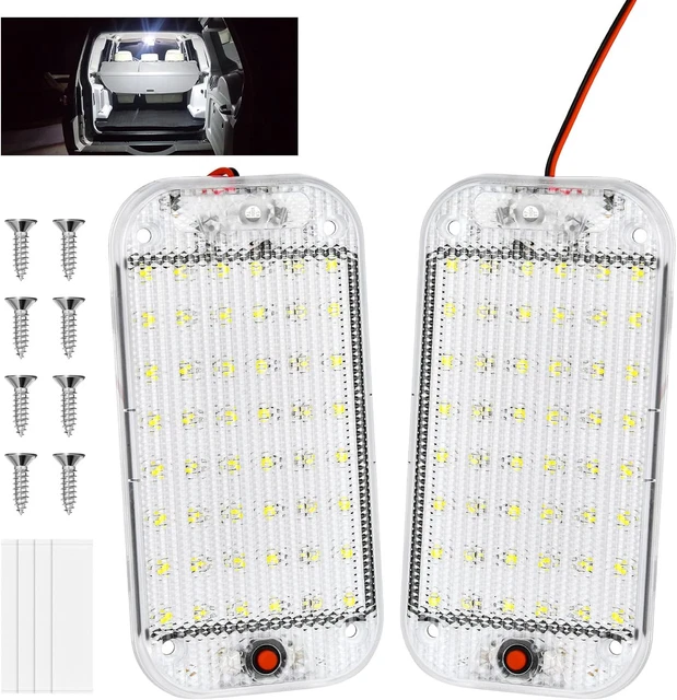 LUCI LED DA Tetto Interni Auto, 12V 48 LED 800LM Super Luminosa ...
