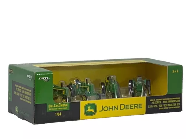 1/64 Ertl John Deere 520,620,720,820 Tractor Set