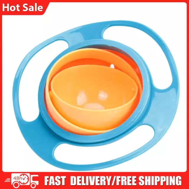 Baby Feeding Baby Gyro Bowl Universal 360 Rotate Spill-Proof Bowl+Spoon