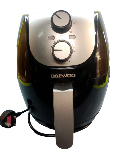 Daewoo SDA1861 Friggitrice Ad Aria 4L – Termostato 80-200°C, Timer, Nero - 3
