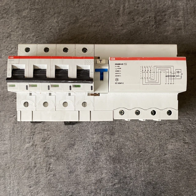 Disjoncteur Différentiel Type B 2P 63A 300mA - Protection Fuite à La Terre, Rail DIN, Pour Installation Domestique/industrielle