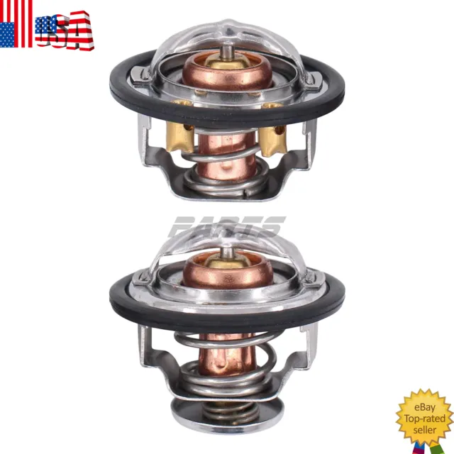 185 & 180 Degree Thermostat Front & Rear Kit Fits for GM Pickup Duramax