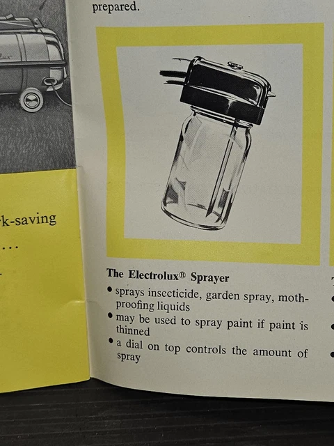 Rare Vintage Electrolux Canister Vacuum Model G Automatic Glass Sprayer Mister