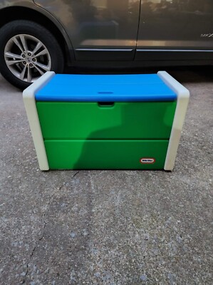 little tikes toy box blue and green