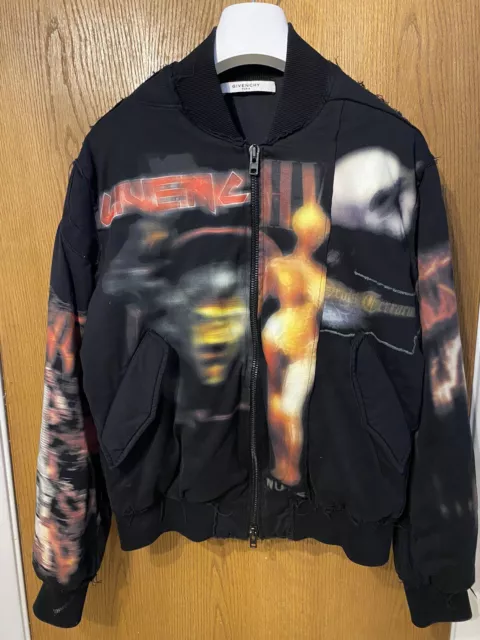 Givenchy Heavy Metal Bomber Jacket Size XS Black EUC Sweater