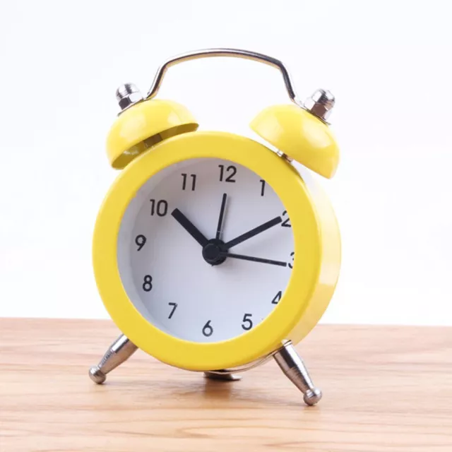 Classic Analog Alarm Clock with Double Bell Design and Silent Operation 2
