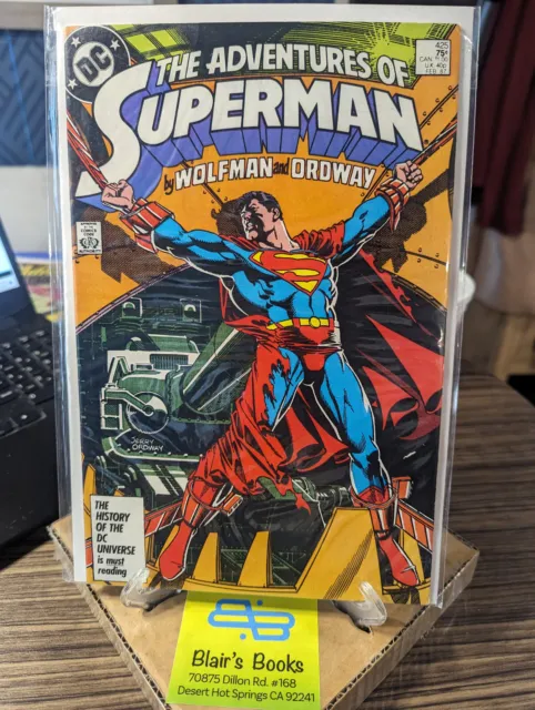 Copper DC's ADVENTURES OF SUPERMAN #425 [1987] VF; Marv Wolfman & Jerry Ordway