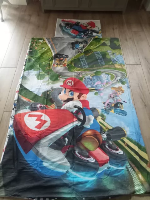 Mario Kart Single Duvet Cover And Pillow Set