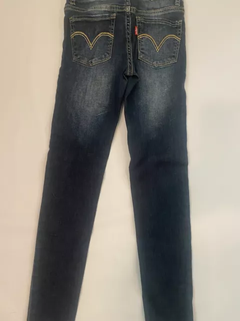 Levis 710 Big Girls Super Skiny Jeans Denim Blue7 Regular