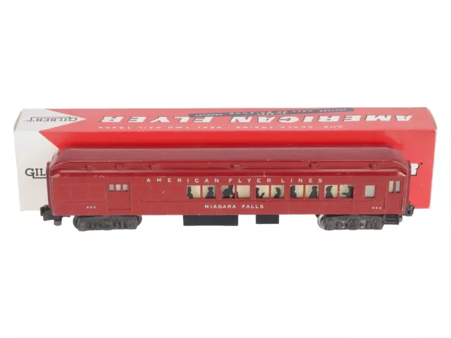 American Flyer 653 Vintage S Red Heavyweight Combination Car/Box