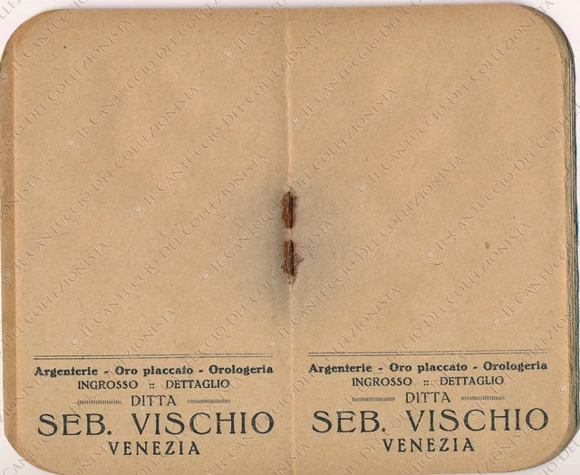 VENEZIA Ditta Seb. VISCHIO argenterie orologeria agendina pubblicitaria