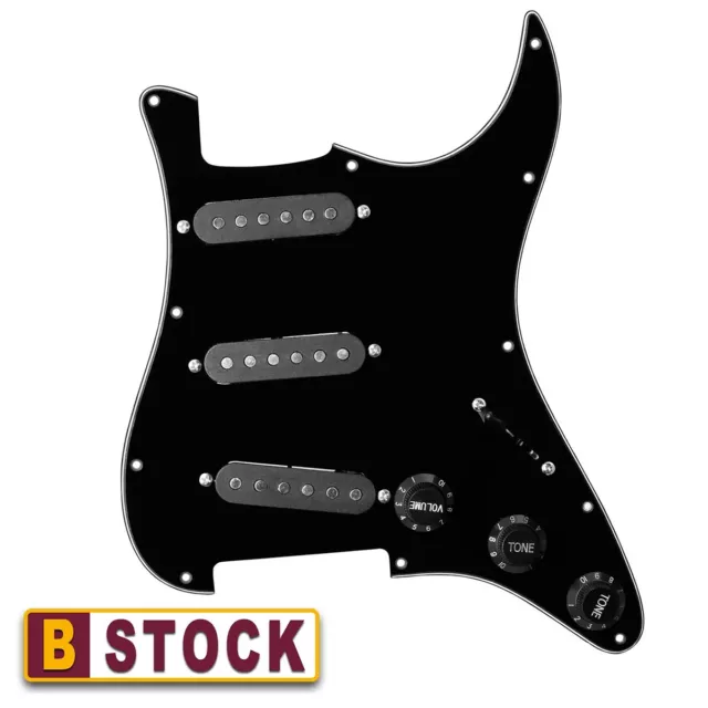 Battipenna Stratocaster SSS Precablato Nero (Black Loaded Pickguard ) B-Stock