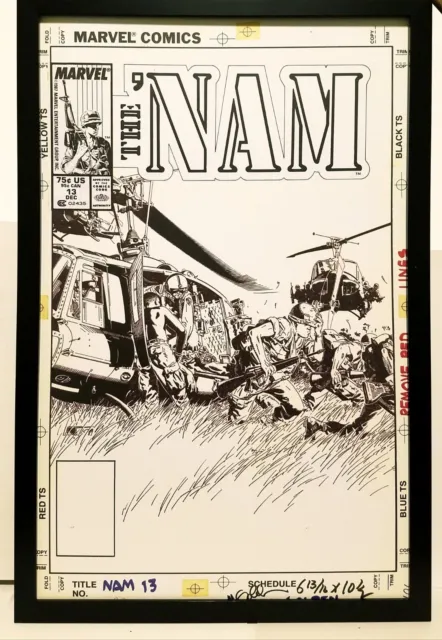 Nam #13 by Michael Golden 11x17 FRAMED Original Art Poster Marvel Comics