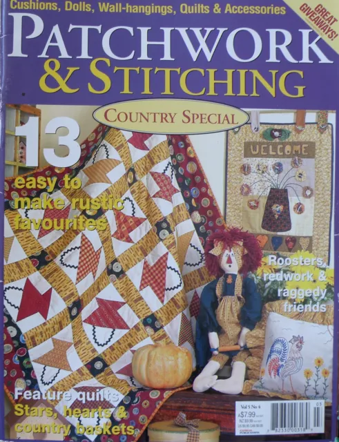 Patchwork & Stitching Magazine Vol 5 No 4 20% Bulk Magazine Discount
