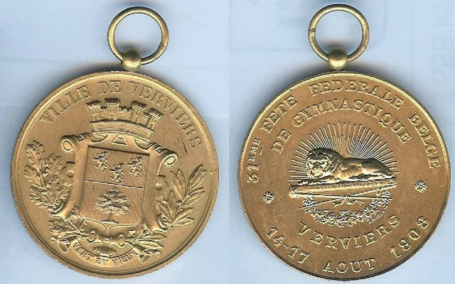 Medaille Fête Fédérale Gymnastique Genève 1925 (Gebraucht) in Biel