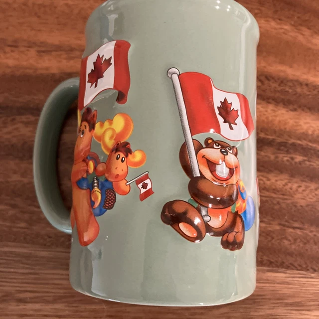 SNOWCAP TRADING CO. Canada Mug 3D Maple Leaf Teddy Bear $19.98 - PicClick