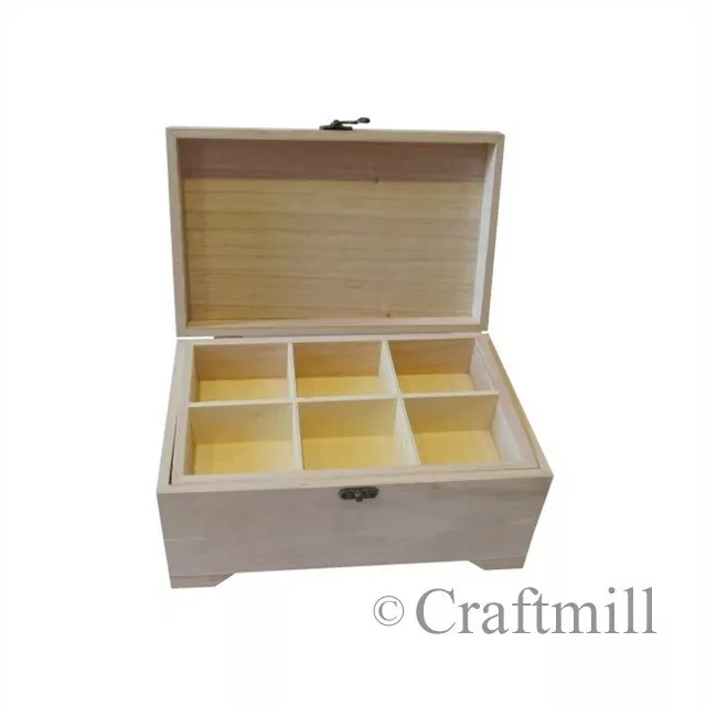 Plain Wooden Baby Keepsake Memory or Jewellery / Sewing Box -with removable tray