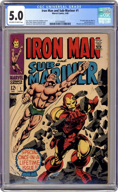 Iron Man and Sub-Mariner #1 CGC 5.0 1968 3771516003