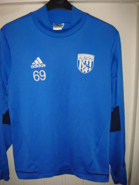 West Bromwich Albion Squad Issue Ls Training Football Shirt -2016 -Medium -L77