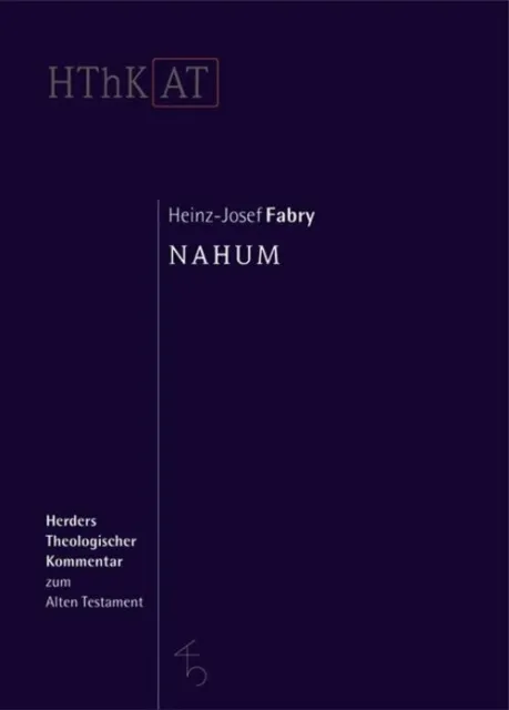 Nahum Heinz-Josef Fabry Buch Deutsch Herder, Freiburg EAN 9783451268502