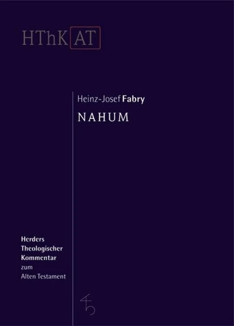 Nahum Heinz-Josef Fabry Buch Deutsch Herder, Freiburg EAN 9783451268502