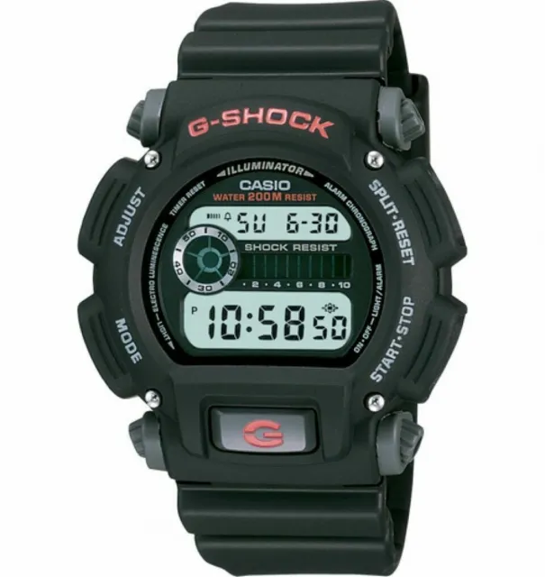 CASIO DW9052-1V Mens Classic G-SHOCK Black Resin Digital Chronograph Sport Watch