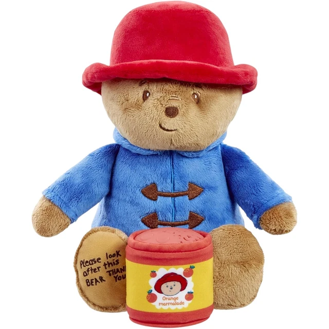 PADDINGTON BEAR BEDTIME Cuddles Soft Toy Marmalade Jar Night Light ...