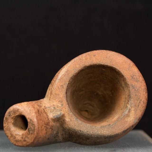 ca. 19th Century Southeast Asian Fired Clay Pipe Bowl, Excellent Condition 5