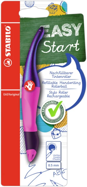 Ergonomischer Tintenroller für Rechtshänder - STABILO EASYoriginal Holograph...