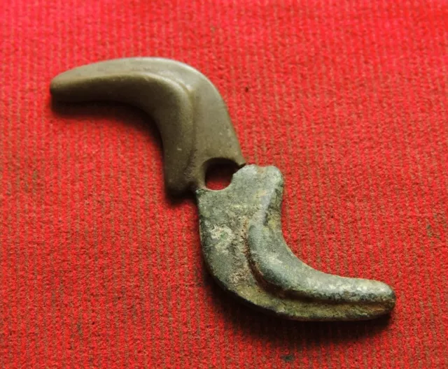 Ancient bronze Roman amulet lightning 2-4 century