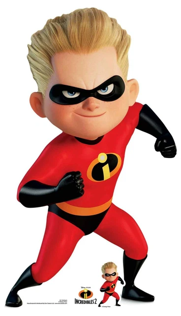 Guión Parr De los Increíbles Oficial Disney Tamaño Natural y Mini Recorte Cartón