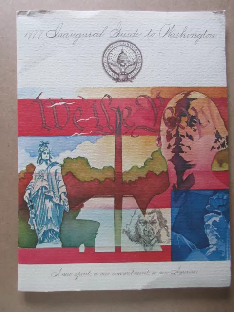 Inaugural Guide to Washington with Map Inaugaration President Jimmy Carter 1977
