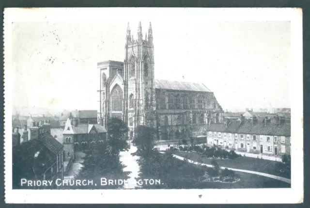 Priory Church, Bridlington - Vintage 1909 Postcard - Posted