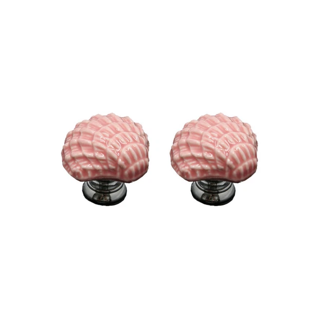 4 Pcs Shoe Cabinet Knobs Shell Drawer Handles Dresser Drawer Pulls Bookcase 6
