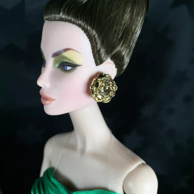 Fashion Royalty - FR:Monogram Jubilation (LE300) - Gold Tone Earrings Only