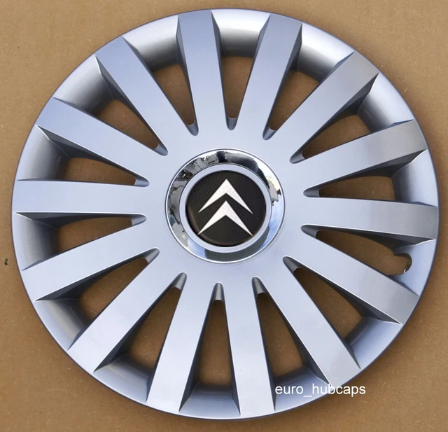 Silver 15" wheel trims, Hub Caps, Covers to fit Citroen C3,C4,C5,Picasso