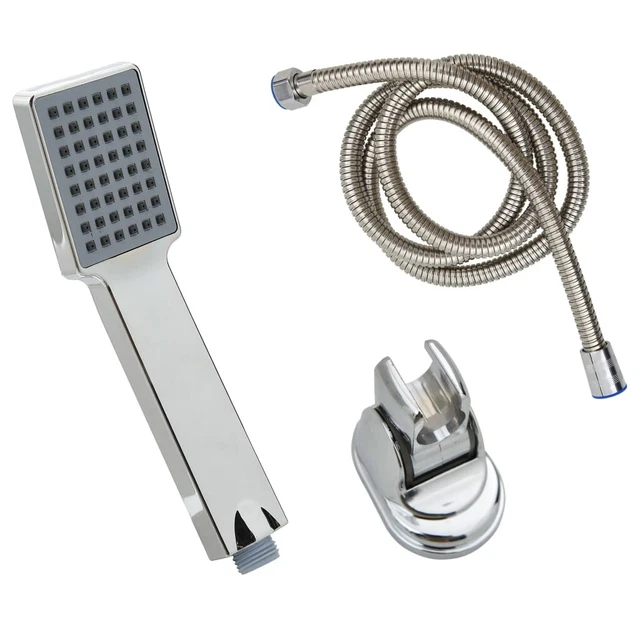 Soffione Doccia Manuale con Tubo 1,5 m Cromato