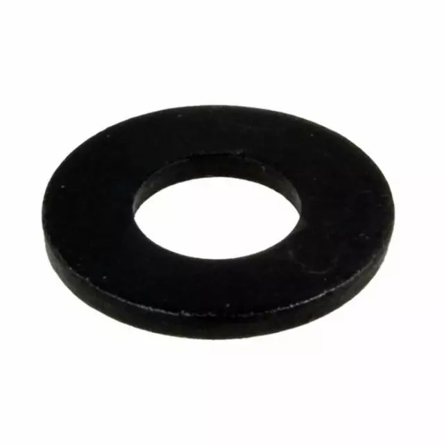 Pack Size 20 Black Zinc Flat M4 (4mm) x 9mm x 0.8mm Metric Round Washer