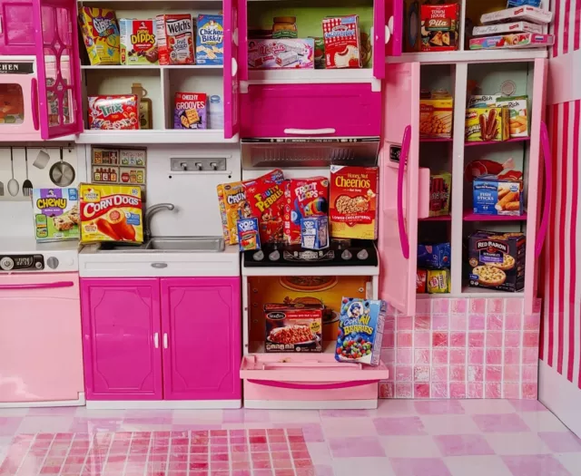 barbie accessories lot /15 random food /KITCHEN NOT INCLUDED / DOLL NOT INCLUDED