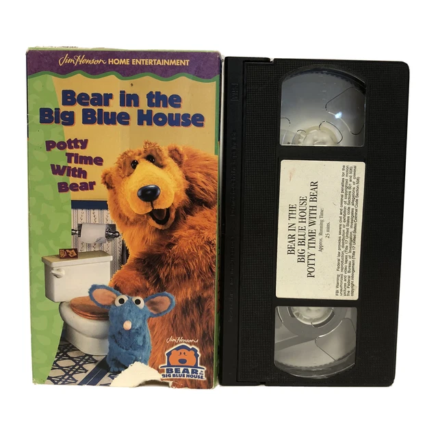 BEAR IN THE Big Blue House Potty Time With Bear VHS Tape Potty Training