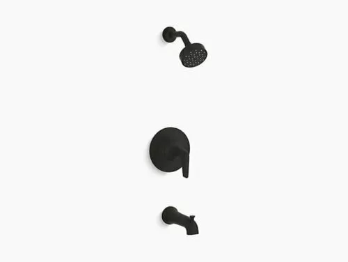 NEW Kohler Tempered Shower and tub Faucet Trim Set TS22026-4-BL MATTE BLACK